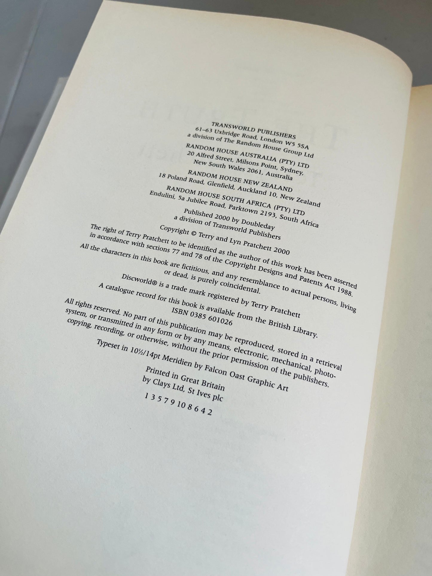 The Truth - Terry Pratchett (2000)
