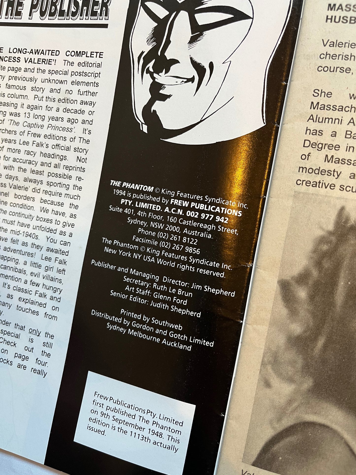 Phantom (#1085 1994)