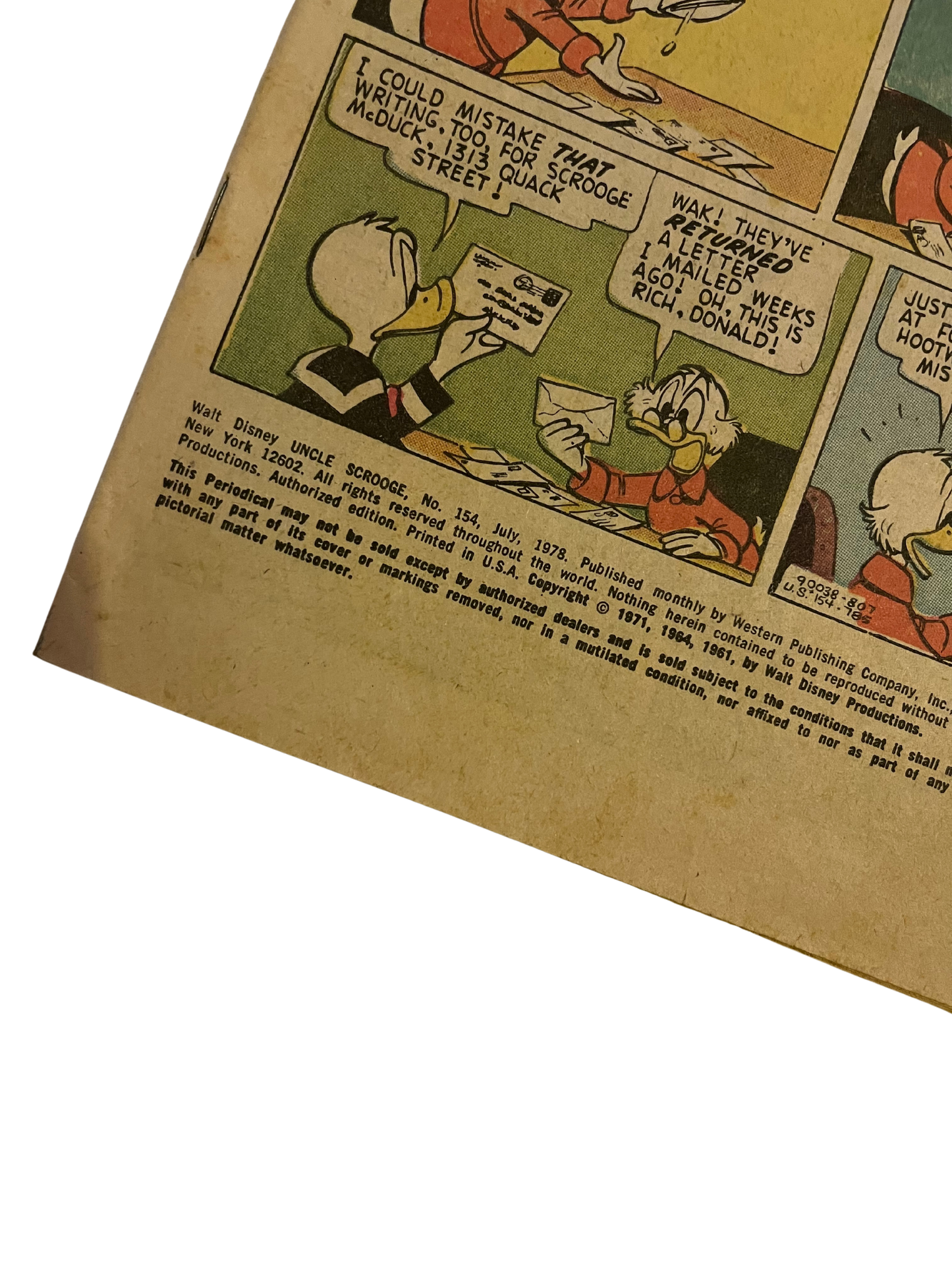 Walt Disney - Uncle Scrooge - Interplanetary Postman (No. 154 1978)