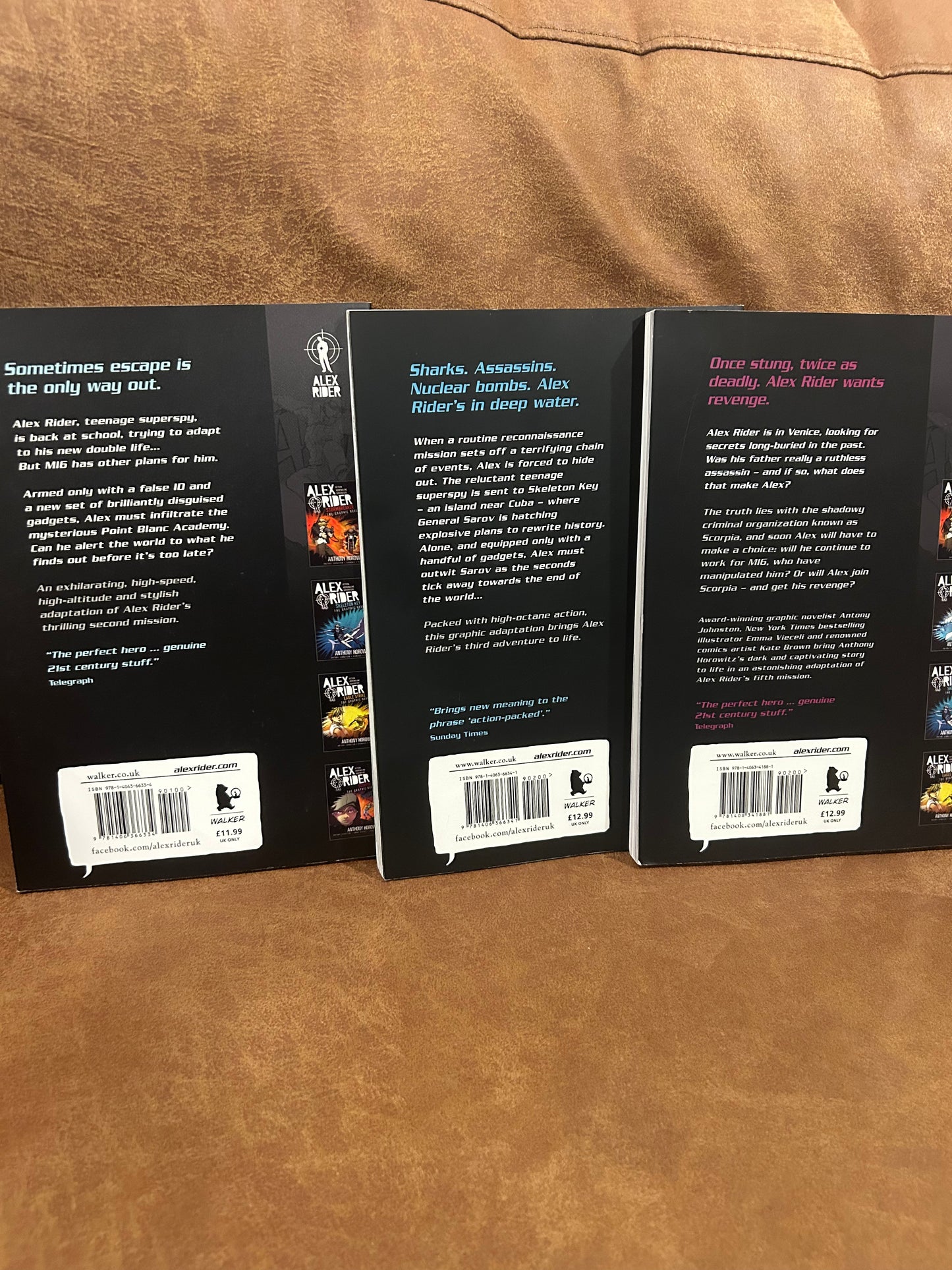 Alex Rider Graphic Novels - Volumes 2,3 & 5 - Anthony Horowitz