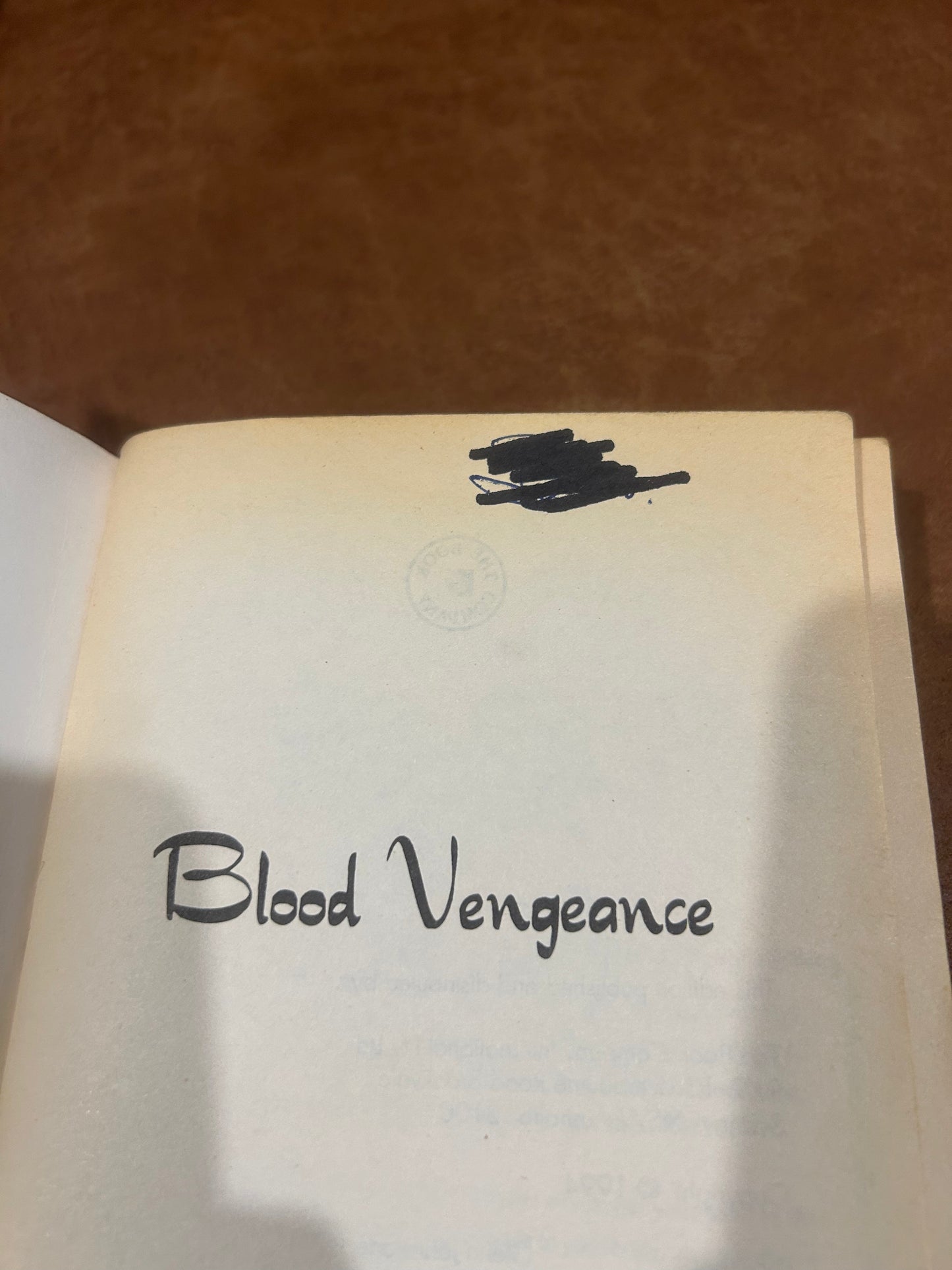 Blood Vengeance - Matt Freke (Est $10 - $20)