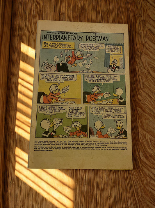Walt Disney - Uncle Scrooge - Interplanetary Postman (No. 154 1978)