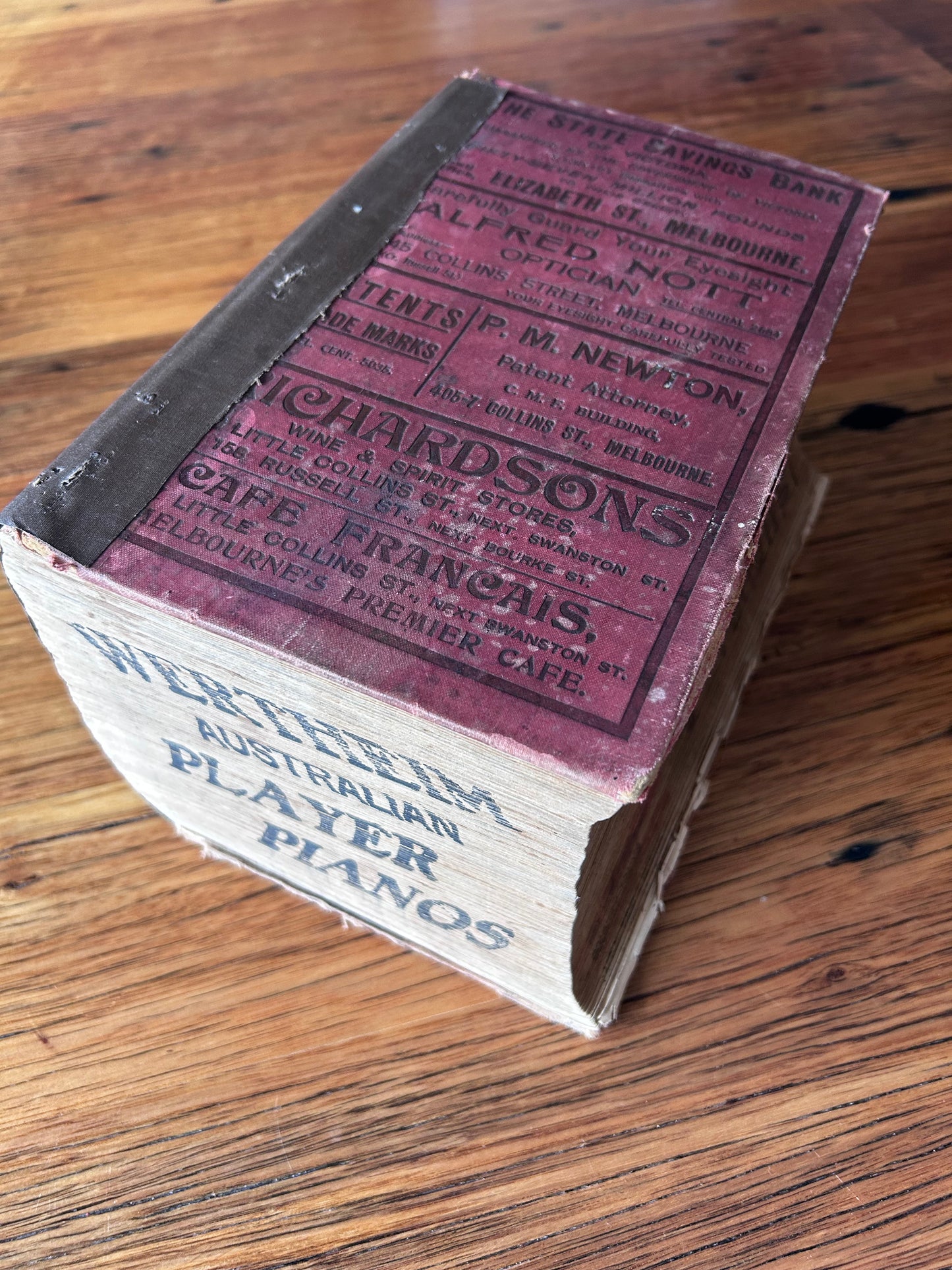 Rare Directory of Victoria - 1927 - Metro, Ballarat, Bendigo, and Geelong Areas - usually found only in museums.