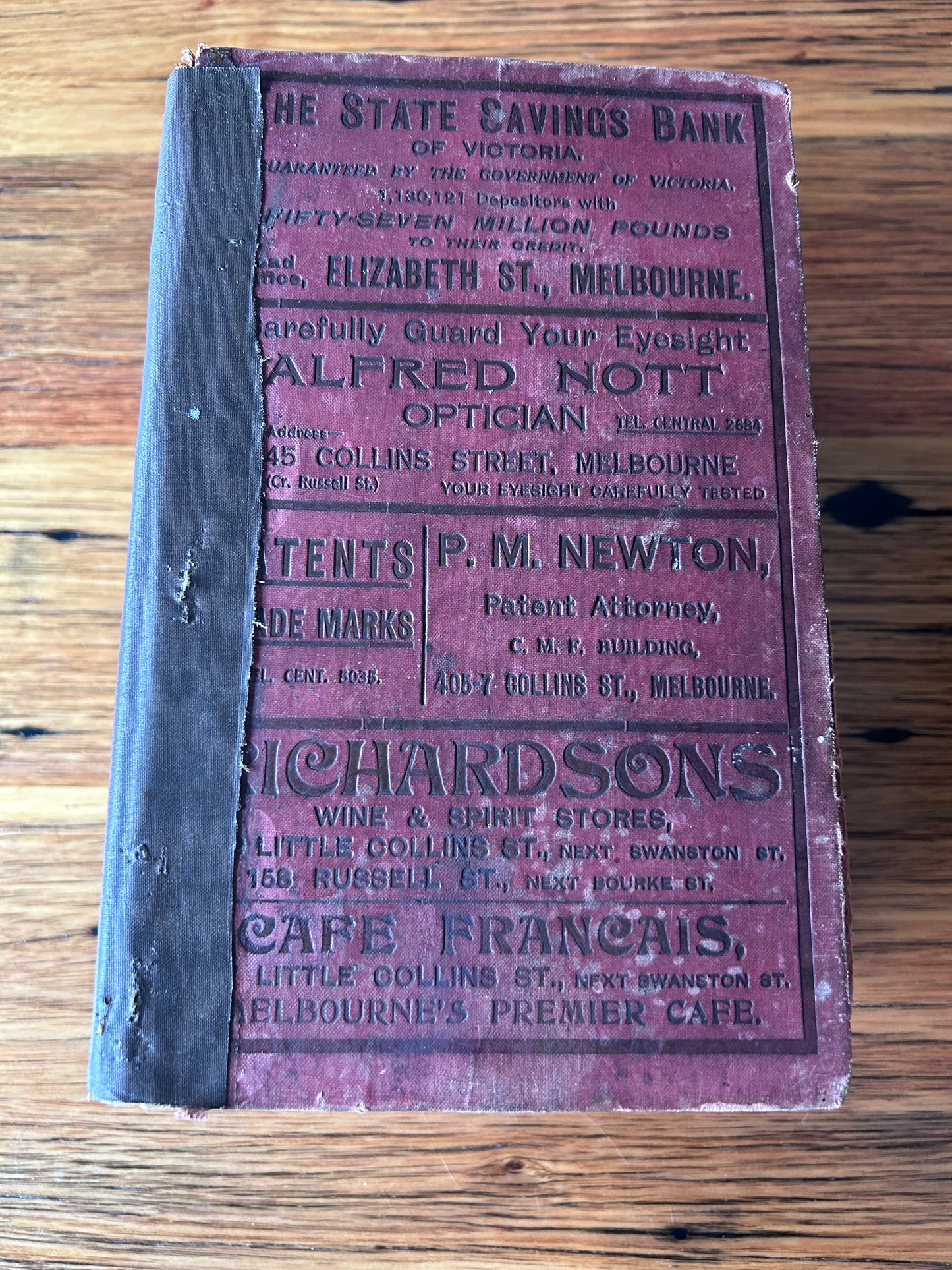 Rare Directory of Victoria - 1927 - Metro, Ballarat, Bendigo, and Geelong Areas - usually found only in museums.