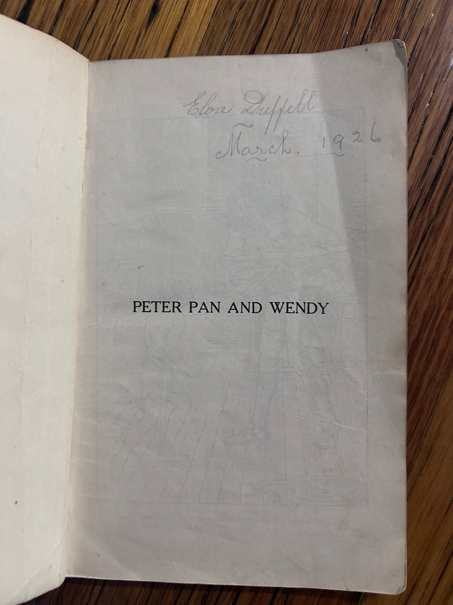 Peter Pan And Wendy- Circa 1926