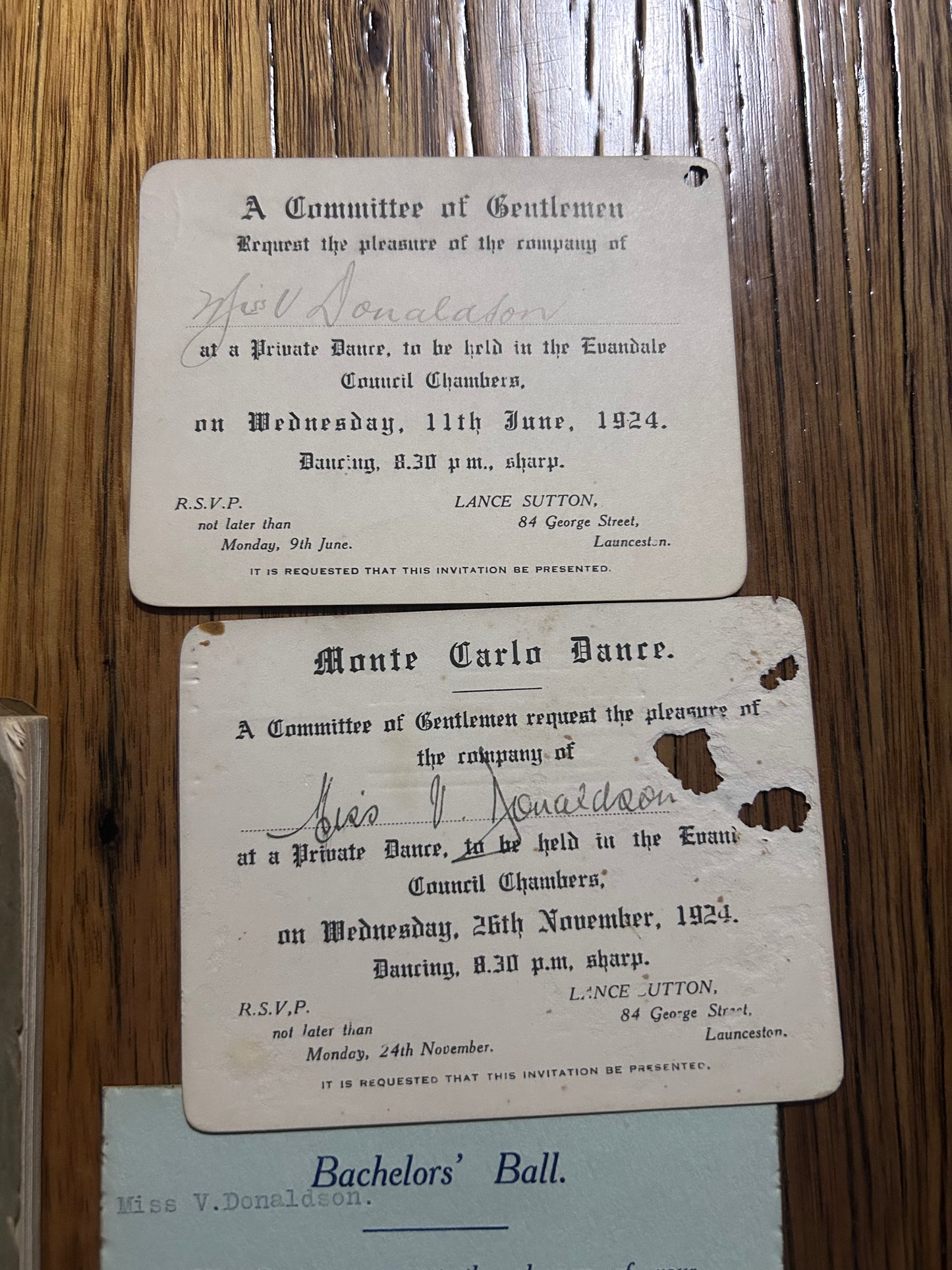 Martin Cash The Bushranger of Van Diemen’s Land In 1843-4. Circa 1929 with bonus free dance invitations found inside
