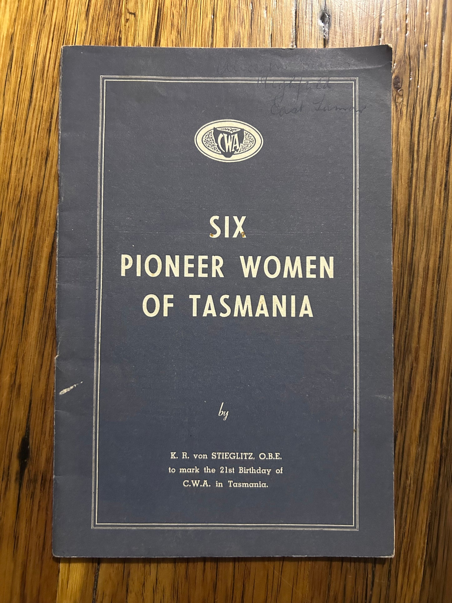 Six Pioneer Women of Tasmania (Very Rare as is condition)